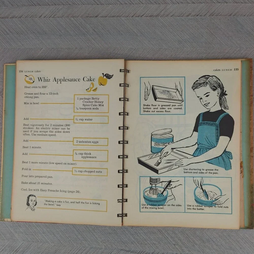 Vintage Betty Crocker Cookbook for Boys and Girls First Edition 1957